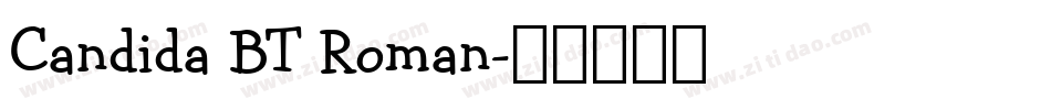 Candida BT Roman字体转换